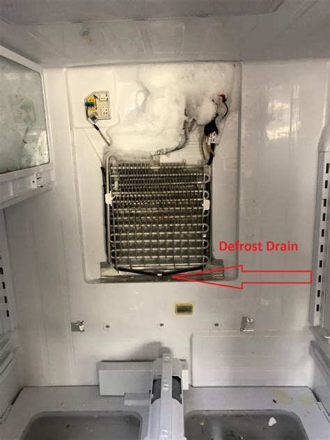 frigidaire fridge defrost drain|Frigidaire Refrigerator defrost drain clogged